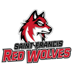 Saint Francis Red Wolves Alternate Logo 2026 - Present